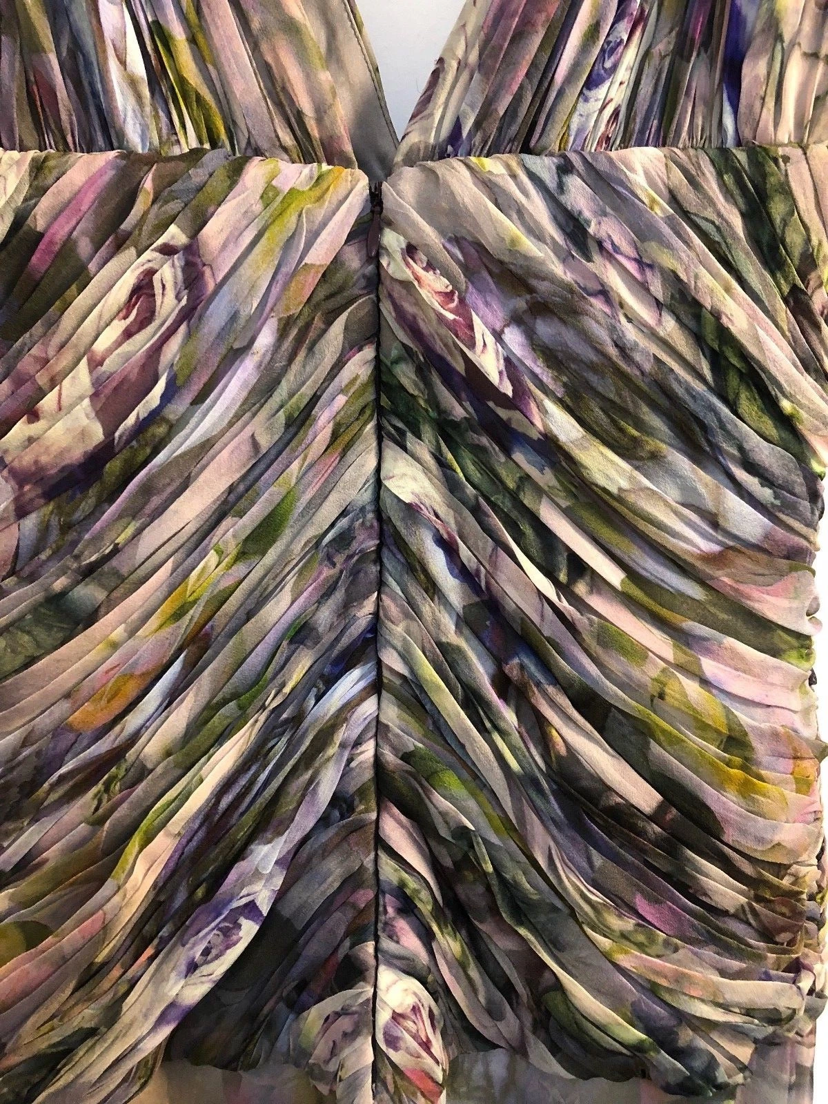 ABITO Abito stampa Alexander McQueen Peonies collezione Pre Autunno 2010