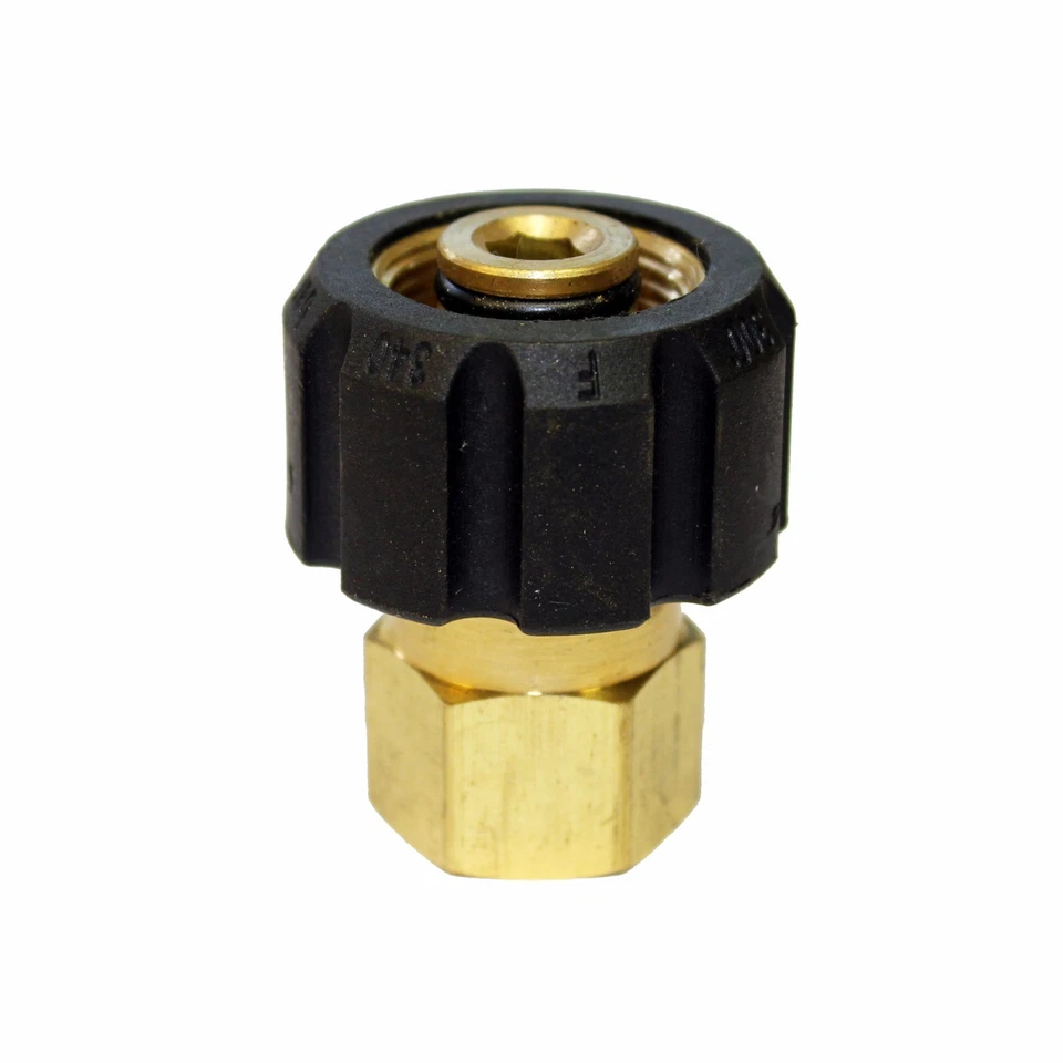 KIAM PRODUCTS Hilo de tornillo hembra para lavadora a chorro de presión M22 a acoplamiento de tornillo fenale de 3/8