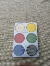 Jack Richeson 101260 Giant Tempera Cakes in Tray, Assorted Opaque Colors, Setof6