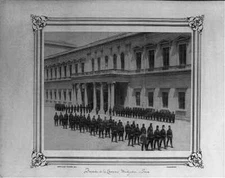 Mecidiye Barracks,Pera,Beyoglu,Istanbul,Turkey,1880-1893,Soldiers,Military