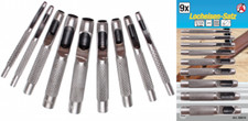 BGS Kraftmann Hollow Punch Set / 9 pcs / Carbon Steel 2,5mm - 10mm VPA GS TUV 