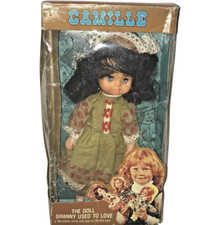Vtg Fun World Camille Doll Granny Used to Love Brunette 8684 1970s Orig Box