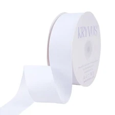 White Organza Ribbon 1" x 100 Yards Sheer Chiffon Gift Wrapping DIY