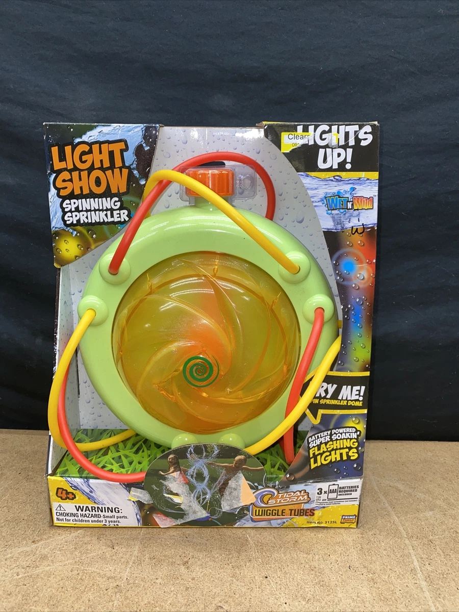Tidal Storm Wiggle Tubes Flashing Light Show Spinning Sprinkler
