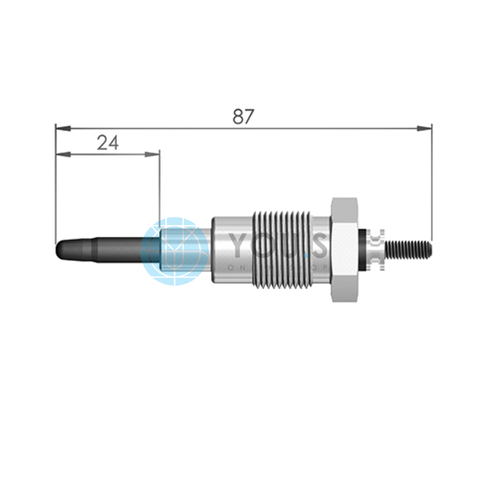 2 x YOU.S Orig. Glühkerzen für HANOMAG DEUTZ CLAYSON Oldtimer Traktor Schlepper - Picture 2 of 3