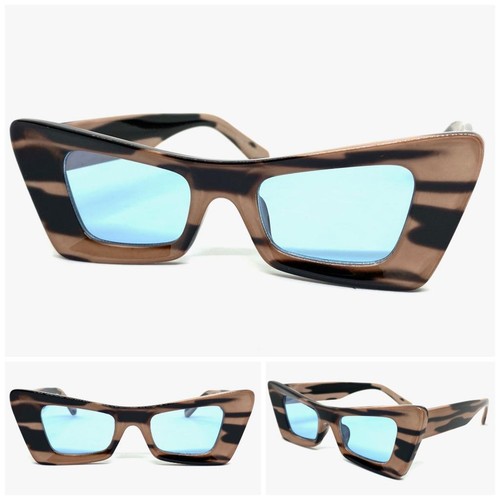 Classy Elegant Modern Retro Cat Eye Style SUNGLASSES Funky Thick Frame