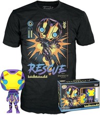 Funko Pop! & Tee: Marvel Blacklight - Rescate - CAMISA XL + FIGURA DE VINILO