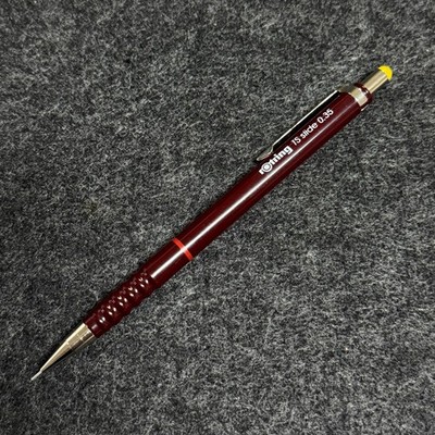 NOS Vintage rOtring TS Slide 0.35 mm Burgundy Red Ring W. Germany Rare Mechanism