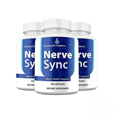 Nerve Sync Capsules, Max Strength Nerve Health Supplement, NerveSync (3 Pack)