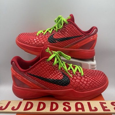 Nike Kobe 6 Protro  Reverse Grinch  GS Sneakers FV9676-600 Size 7Y Women s 8.5