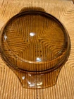 Vtg Pyrex England Brown Amber Glass Replacement Lid 9.5 inches