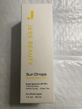 Jess Beauty Sun Drops Sunscreen Oil Broad Spectrum SPF 50+   1 Oz