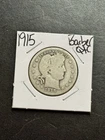 1915 P Barber Silver Quarter Good Better Date U.S. 25c Type Coin (Raw18320)