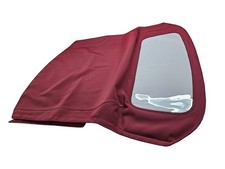 Fits 1979-1983 Fiat 124 Spider 2000 Cs2 Soft Top Canvas Burgundy Plwindow