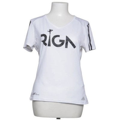 Adidas Running, Trainingsshirt, Größe: M, CLIMALITE, Weiß/Schwarz #YGt