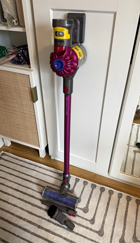 Dyson V7 Motorhead Cordless Stick Vacuum Bagless Purple/Gray w/ Crevice/Brush