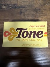 Vintage Tone Super Enriched Skin Care Bar Soap Yellow Bath Size 4.75 oz
