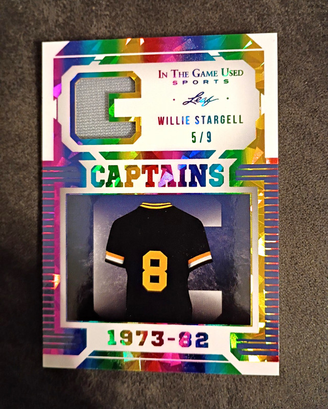 Willie Stargell 2022 Leaf Game Used Jersey Card #5 Of 9.