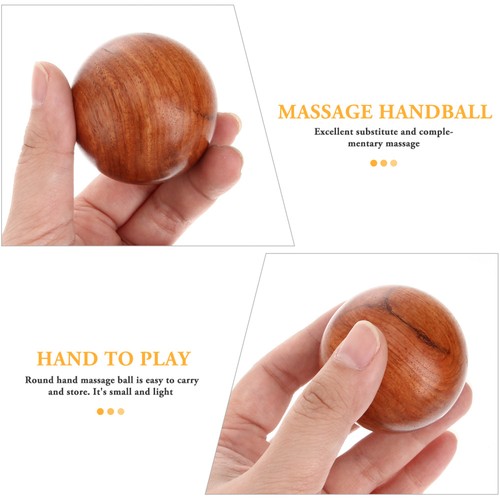 2Pcs Wood Hand Massage Balls for Relaxation and Muscle Relief - Picture 4 of 12