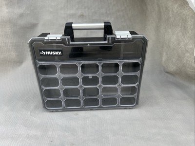 16-1/2 in. 8-Bin Deep Pro Small Parts Organizer, Black 