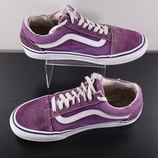 Vans Old Skool Purple Suede OG Men 6.5 / Women 8 Used - Tears Ink Stains
