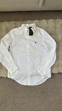 Image of Boys Ralph Lauren White Shirt, Size 14 years, never worn with tags still