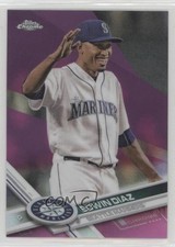 2017 Topps Chrome Pink Refractor Edwin Diaz #195 f0v