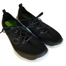 Oofos Oomg Sport Ls Low Mens Size 9.5 Black Mesh Lace Up Recovery Sneakers