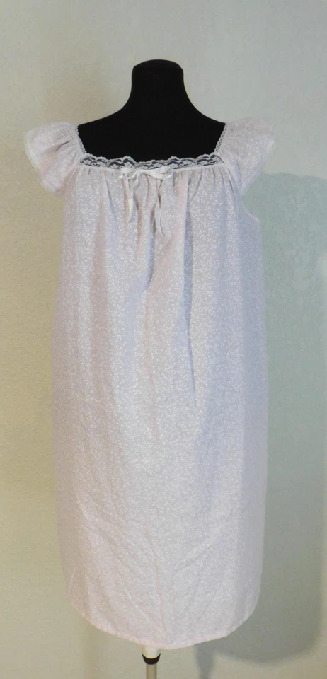 Conjunto de bata camisón vintage Sears pastel floral coqueta casa de campo 2 piezas talla grande Foto 2 de 4