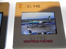 35mm photographic slide of Aer Lingus Fokker 50 - reg EI-FKC