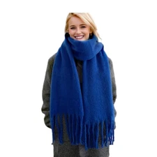 Winter Scarf for Women Big Chunky Scarf Solid Warm Soft Oversized Thick Blank...