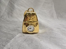 Vintage Timex Collectible Mini-Clock Backpack - New Battery.