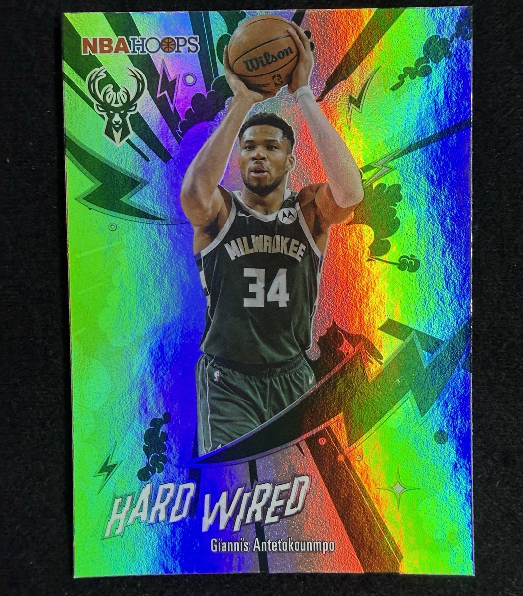 2025-26 NBA Hoops - Giannis Antetokounmpo, HARD WIRED FOIL #HW-8