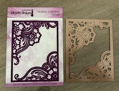 Divinity Designs Floral Corners Die