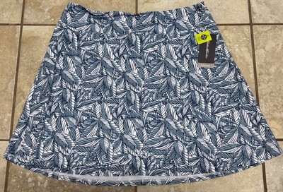 Eddie Bauer Kacey Skirt Womens XL Dark Denim Simple Palm Stretch Dry-Wik NWT
