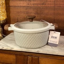 D&W Deane & White Premium 9.5” Casserole 4.5 Qt Pot w/ Lid Cookware ~ New
