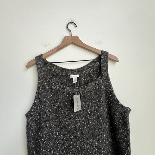 NEW Chico’s Fergie Sparkle Tank Top Sweater Size 3 (XL/ 16) Women’s Alpaca Wool - Picture 2 of 12