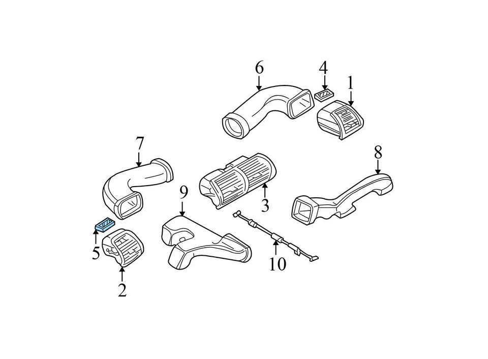 AUDI RS4 2007-2008 - Parasol central 8D0858555 Foto 3 de 4