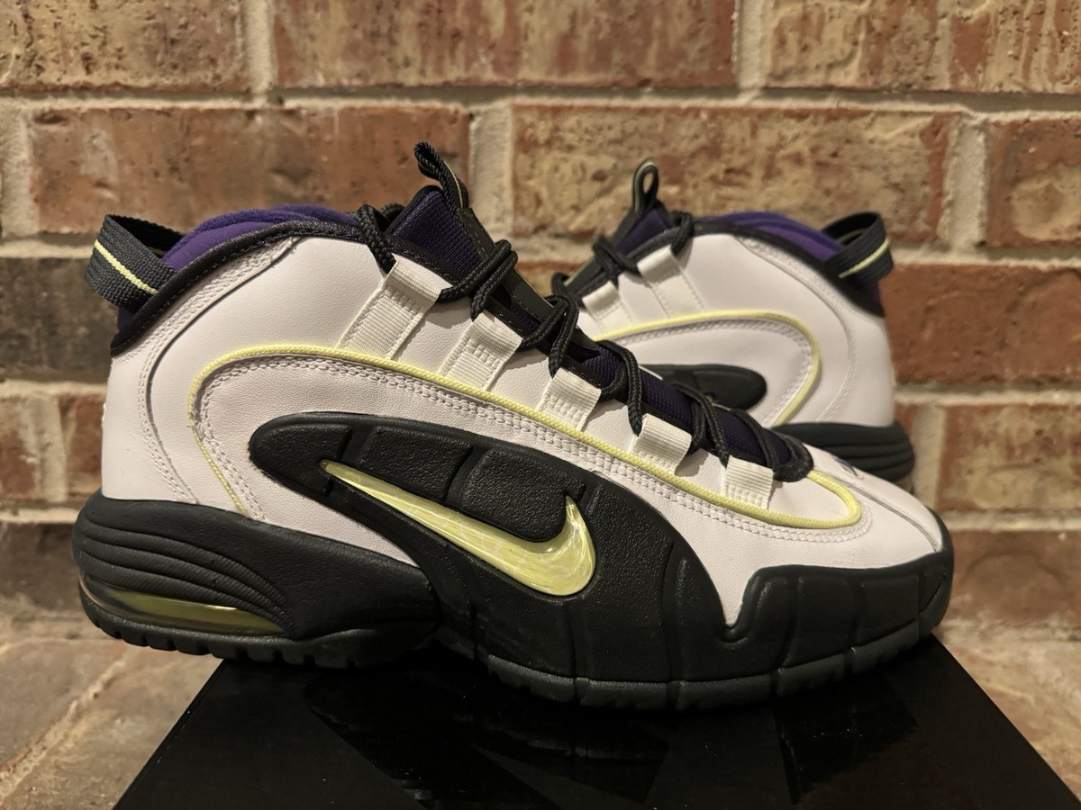 New 9.5 Nike Air Max Penny 1 Story Lemon Twist Field Purple White