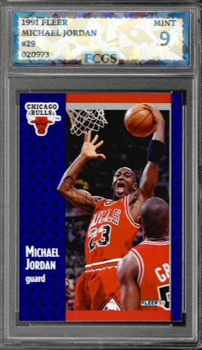 1991 Fleer Michael Jordan #29 Graded FCGS 9 MINT