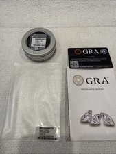 Loose Moissanite Princess Cut Real Gemstone W. GRA Certificate 2.0 carat VVS1 D