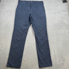 Mack Weldon Mens Chinos Pants Navy Blue 32x32 Stretch Cotton Blend Casual Office