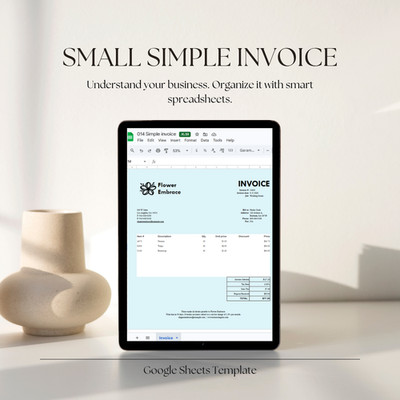 Einfache Geschäftsrechnung Excel Tabelle Google Tabellen Vorlage 