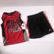 NEW FILA Boys Track Athletic Shorts and Sleeveless Top size 5/6  7