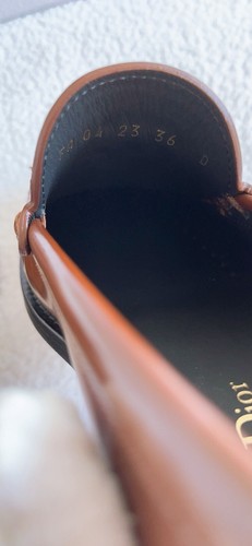 $1150 Dior Women's D-Academy Leather Loafers in Brown Size 36 /US 6 - 第 8/23 張圖片