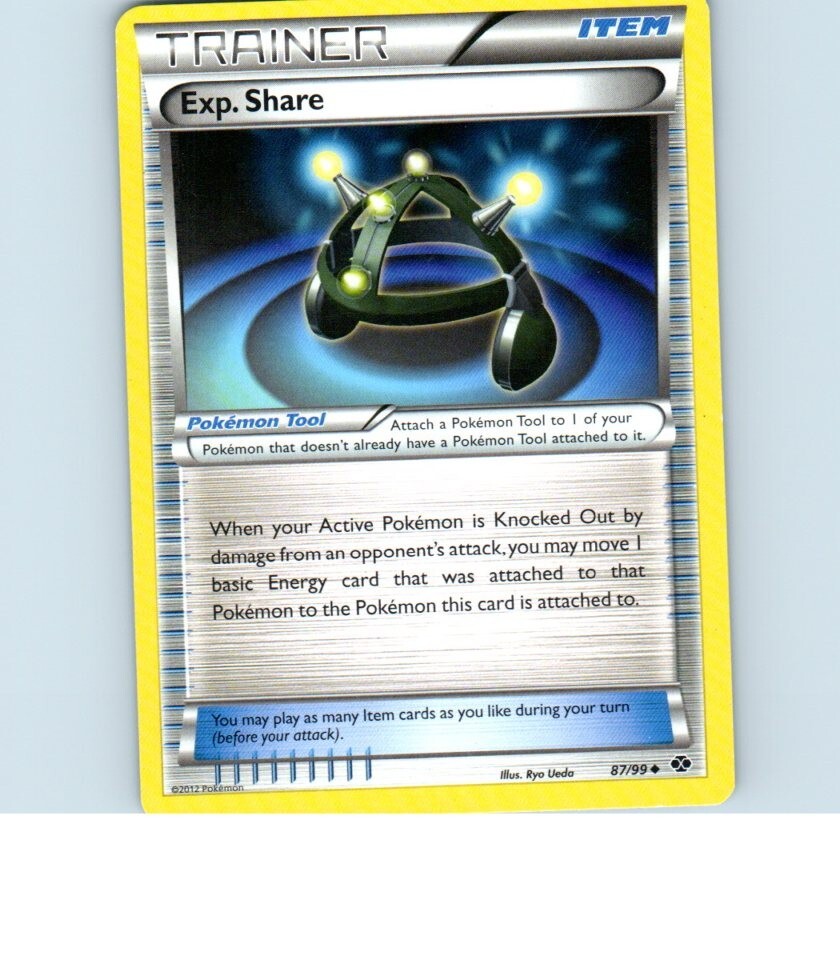 2017 Trainer Exp. Share 87/99 Pokemon Card
