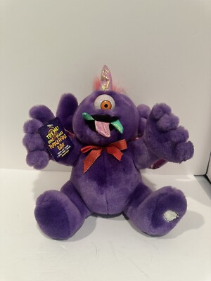 VTG Dandee Plush Purple People Eater One Eye Horned Animal DOES NOT WORK