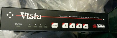 Rose Vista KVM-4UPH persönlicher Tastatur-Monitor-Maus-Switch