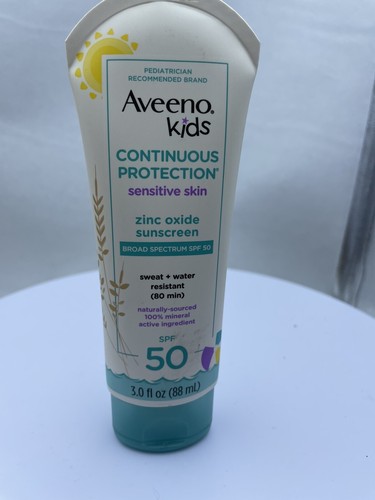 Aveeno Kids Continuous Protection Sensitive Skin SPF 50 3.0 fl oz Sunscreen