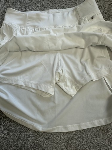 All In Motion girls tennis Performance Atheltic white skirt skort size M (8) - Picture 4 of 5